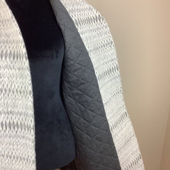 REBECCA TAYLOR WOOL BLEND ICICLE COCOON COAT - Picture 9 of 13